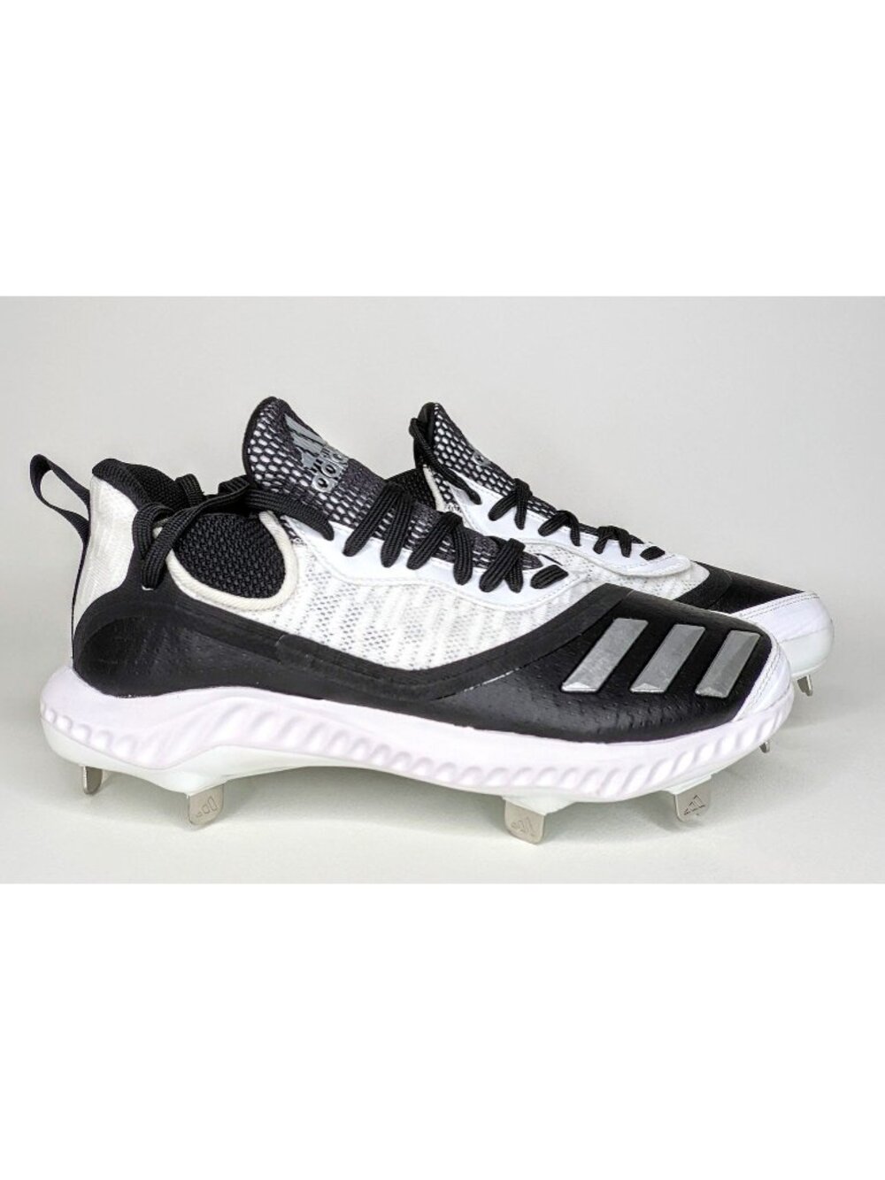 ADIDAS ICON V BOUNCE ICED METAL BASEBALL CLEATS BLACK WHITE EE4131 Mens Size 7